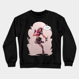 Paula Moonrider: urban ninja Crewneck Sweatshirt